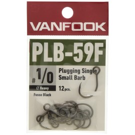 Vanfook PLB-59F Plugging Single Heavy Pack of 12 Fluorine Black #1/0