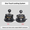 Fotoleey Suction Cup Mount for Osmo Action 5, Insta360 X4,