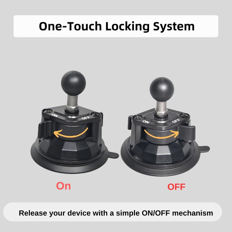 Fotoleey Suction Cup Mount for Osmo Action 5, Insta360 X4,