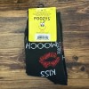 Foozys NWT Foozys Black Red Kiss Lip Smooch Text Novelty