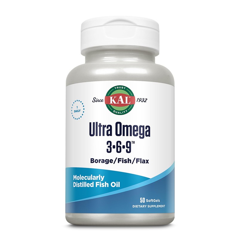 KAL 1200 Mg Ultra Omega 3-6-9 - Gel blando, 50