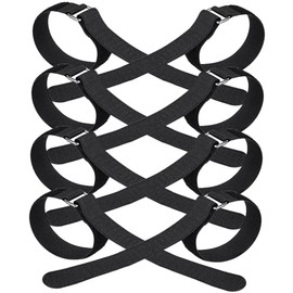 Healeved 2sets Slip Shoe Grippers Portable Non Skid Climbing Crampons for Winter Sports Compatible with Various Shoes for Hikers and Outdoor Activities 4pairs*2