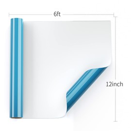 AYSOW Vinyl Plotter Film Textile, 30.5 cm x 183 cm Flex Film Plotter, Textile Transfer for Cricut, Used in Transfer Film Clothing and Other Fabrics (Blue)