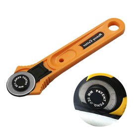 Kovcfon 28mm Fabric Cutter Leather Rotary Cutters Plastic Handle Wheel Cutter for Papers Leather Fabric Sewing Plastic