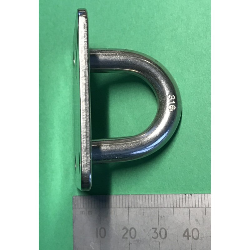 US Stainless Stainless Steel 316 Square Pad Eye 5/16" 8mm