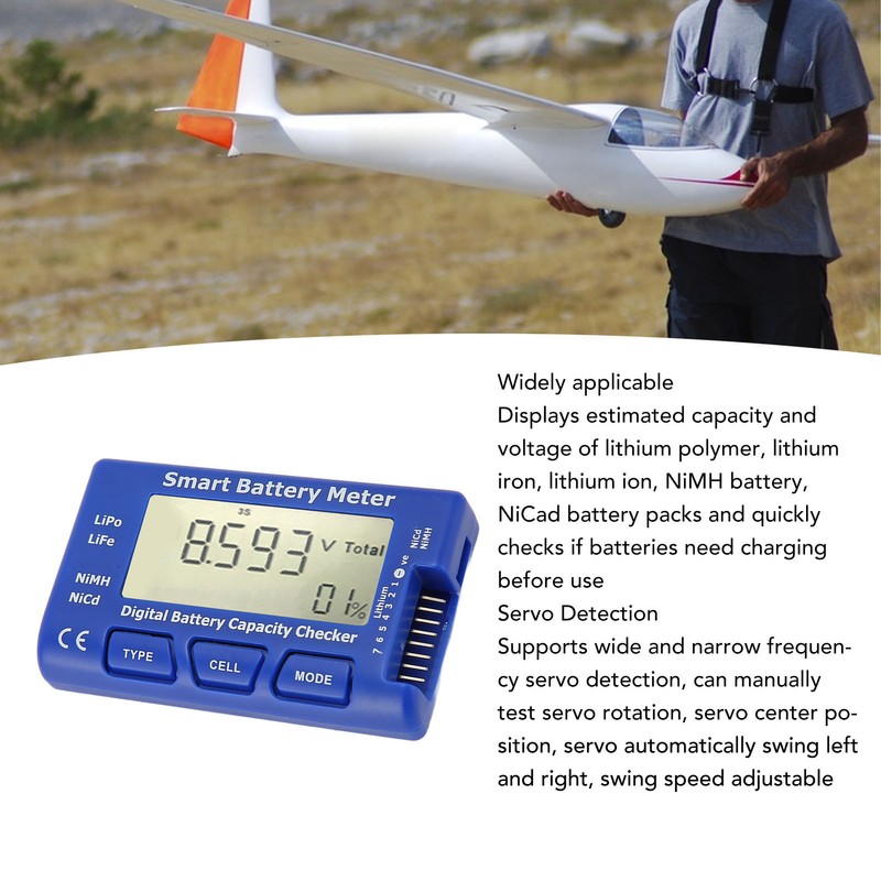 Battery Meter 5 in 1 Multifunctional Digital Battery Checker with