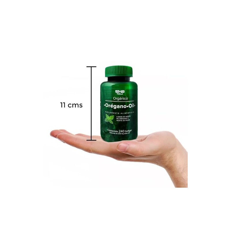 Aceite de Orégano con Aceite de Olivo 5H8 240 Cáps