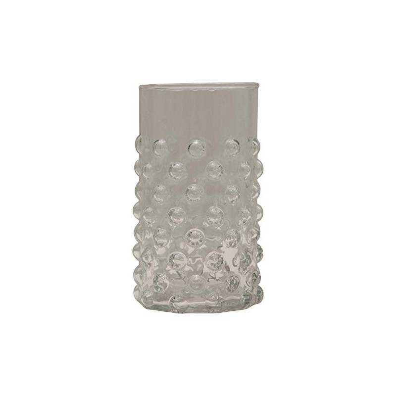 Creative Co-Op Hobnail Drinking Glass