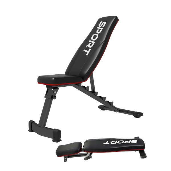Adjustable Weight Bench – 660 Lb Capacity, 3-Second Fold &