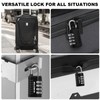 DELSWIN Combination Lock 4-Digit Small Padlock - 4Pcs Resettable Combo
