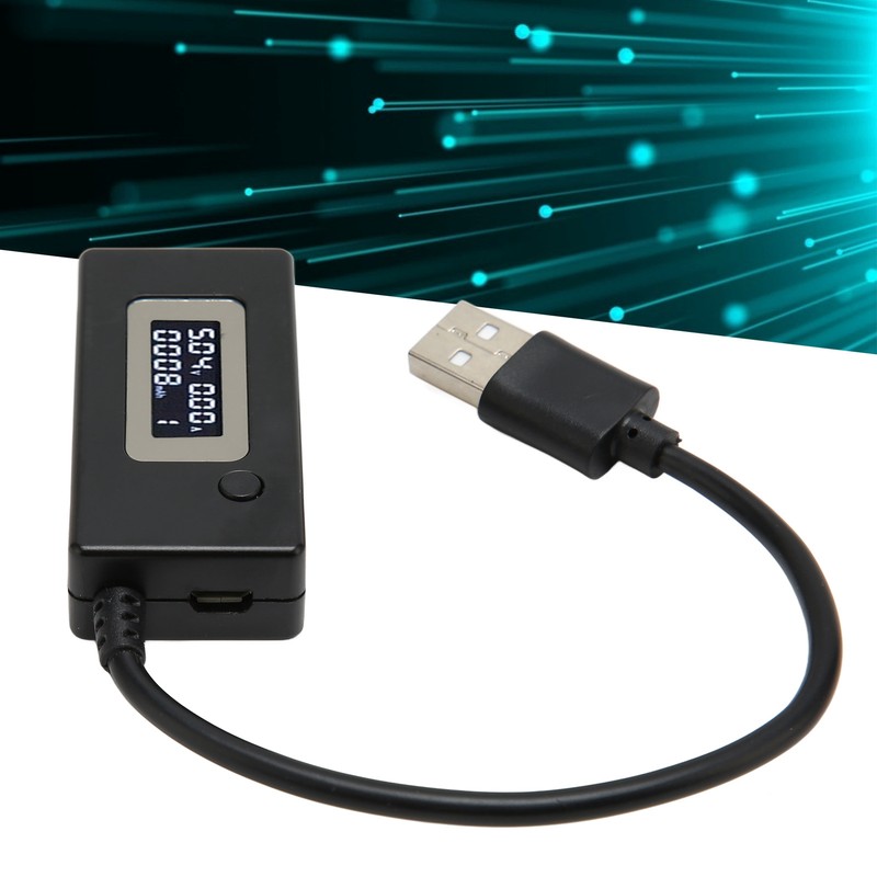 USB Voltage Current Tester LCD Display 50mA‑3500mA USB Multimeter 3‑15V