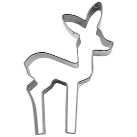 Staedter Deer Fawn Cookie Cutter, Silver, 7.5 cm
