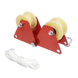 HEVSTIL Heavy Duty 90° Angle Pulley System with Hook – Block and Tackle Rope Lifting System for Roofing, Moving & Material Handling – 1000 lbs Capacity