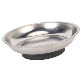 Magnetic Needle Tray, Magnetic Needle Holder, Lightweight, Portable, Charming Shape, Strong Magnet, Smoothing Stainless Steel for Sewing (Round (4.3 x 1.2 inches))