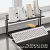 HZBL-LP 2-Tier Space-Saving Drain Rack with Removable Tray, Cup Storage