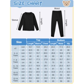 Resinta 3 Sets Boys Waffle Thermal Underwear Set Soft Winter Waffle Thermal Top and Bottom Long Johns Cotton Base Layer