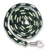 Pferdelinis Horse LEASH, 2 m, Dark Green/Black/Cream, with Sturdy Panic
