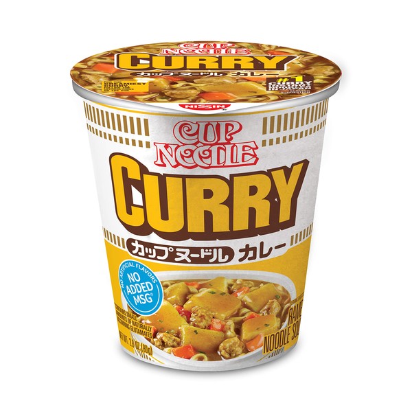 Nissin Cup Ramen Noodle Global Favorites, Curry, 2.82 Ounce, 6