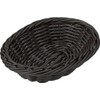 TODAI OV-171-BK PP Rattan Oval Basket, Thin 18 Type, Black