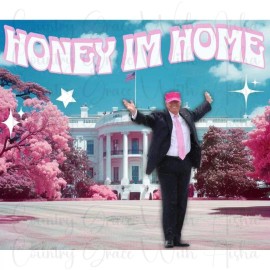 Handmade 20oz Skinny Tumbler Sublimation Transfer Trump Im Home Ready To Press