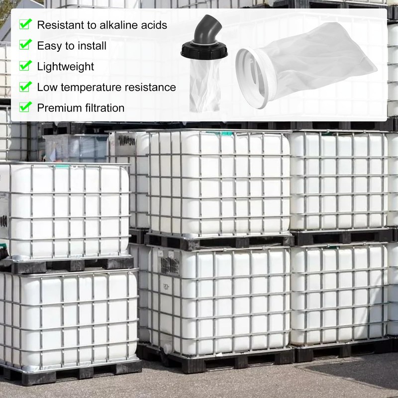 Pack of 4 IBC Filter Lid Filter, 25 cm IBC