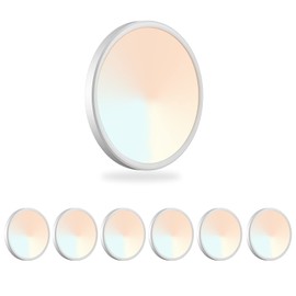 LZHOME LED Ceiling Light, 9 Inch Led Flush Mount Ceiling Light 2800LM 3000K/4500K/6000K 3CCT Dimmable for Kitchen,Bedroom,Living Room(6 Pack, White)…