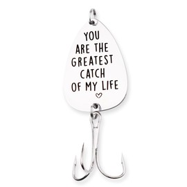 Fishing Gifts for Boyfriend Husband Birthday Gift for Hubby Boyfriend Fish Lover Gifts for Husband Boyfriend You are The Greatest Catch of My Life Fishing Lures Gift for Dad Wife Fisherman