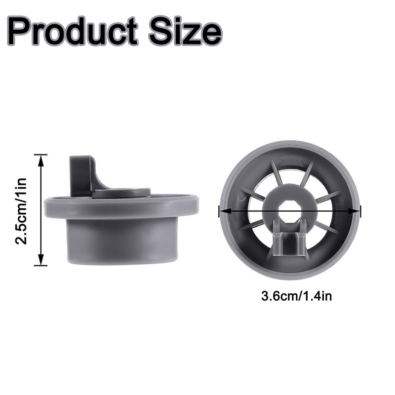 WEZCHUGHAOL 8Pcs Dishwasher Lower Rack Wheel Replacement, Compatible with Brands
