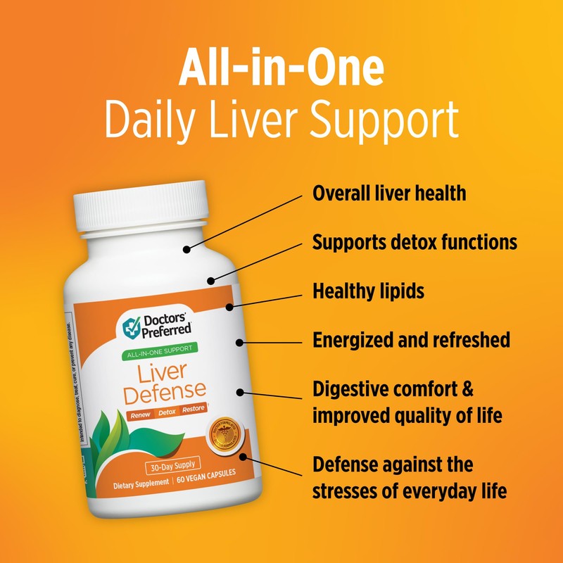 DOCTORS' PREFERRED Liver Defense with Milk Thistle | 60 Capsules