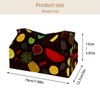 2 Pack Tissue Box Cover Holder, Golden and Black Hearts