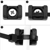 QWORK® Pack of 200 Screwable Cable Tie Base for 9mm