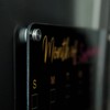 Black Acrylic Magnetic Calendar for Fridge - Magnetic Fridge Calendar
