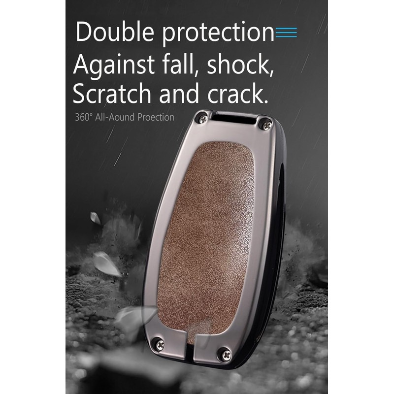 TECART Fit for Chevy Key Fob Cover Zinc alloy Key