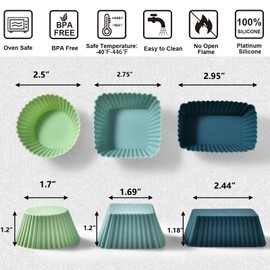 SmartKitch Silicone Cupcake Liners 36pcs Silicone Lunch Box Dividers，Non-Stick Silicone Muffin Cups, Bento Box Accessories for Kids