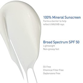 Cerave Sunscreen Body SPF 50 | 5 oz (Pack of 2) | Hydrating 100% Mineral Sunscreen | Fragrance Free