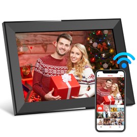 Skyrhyme 10.1 Inch Digital Picture Frame with 32GB Storage, Frameo WiFi Digital Photo Frame, 1280 * 800 IPS Touch Screen, Auto-Rotate Slideshow, Easy to Share Photo/Video via Free App