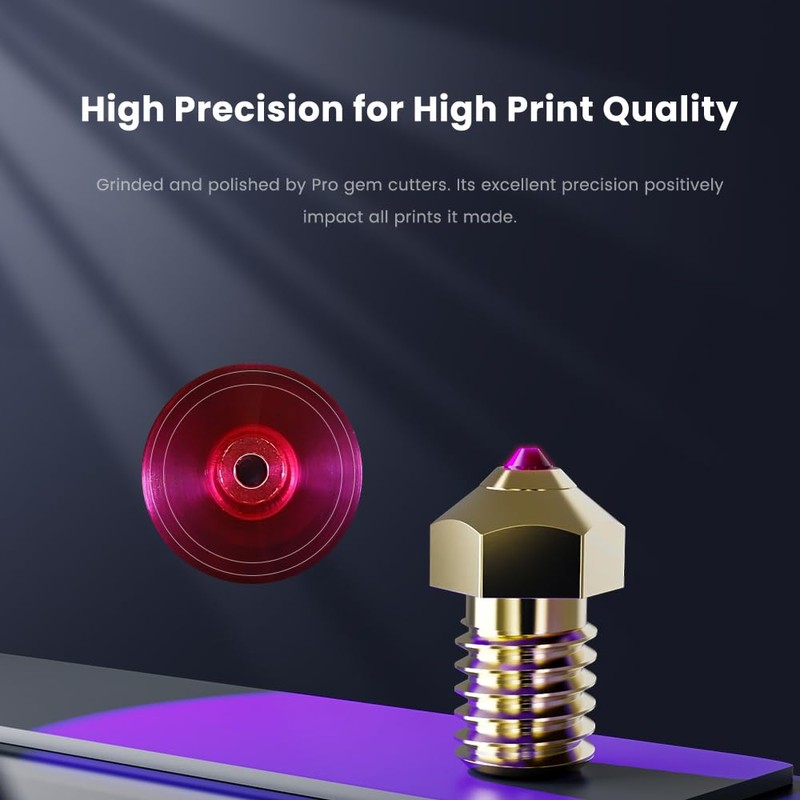 DUROZZLE Ruby Nozzle 0.6mm for Bambu Lab P1P / P1S