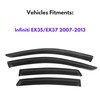 Immortal Group IG Window Visor for Infiniti EX35 EX37 2007-2013,