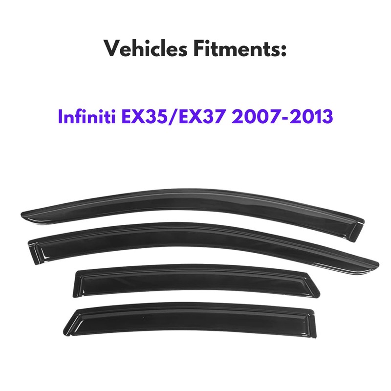Immortal Group IG Window Visor for Infiniti EX35 EX37 2007-2013,