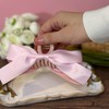 Hair Claw Clips with Satin Bows, Set of 2, Brown
