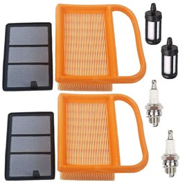 HIFROM Replace Air Filter with Fuel Filter Spark Plug replacement for STIHL TS410 TS410Z TS420 TS420Z Concrete Cut-Off Saw 4238 120 0600 Tune Up Kits (Set of 2)