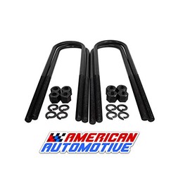 American Automotive 2003-2011 RAM 2500 3500 2WD 3" Rear Lift U Bolts 11" Extra Long OEM Material