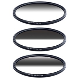 ICE 77mm Grad ND Set Reverse Hard Soft ND8 Filter Neutral Density ND 77 3 Stop Optical Glass
