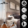 Garment Steamer Hanger with Ironing Glove, Telescopic Clothes Steamer Stand,