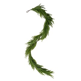 Melorca&Guilla Norfolk Pine Garland,1Pcs 6ft Real Touch Norfolk Pine Garland Realistic Christmas Garland for Christmas Decorations (1, 6ft-001)