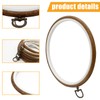 Auvotuis 5Pcs Round Embroidery Hoop Set Imitated Wood Cross Stitch