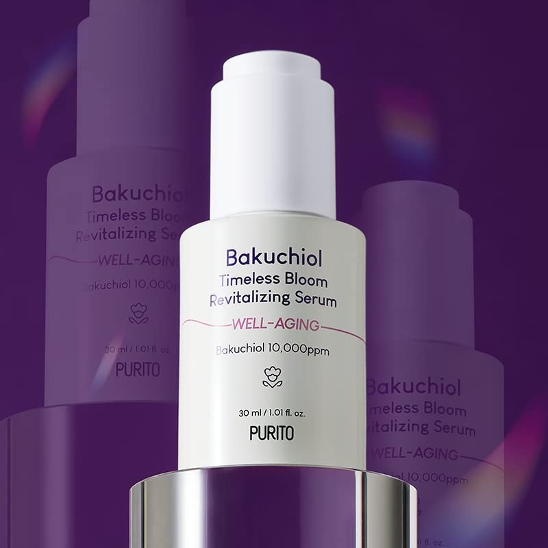 PURITO Suero revitalizante Bakuchiol Timeless Bloom, 30 ml/1,01 fl. oz.