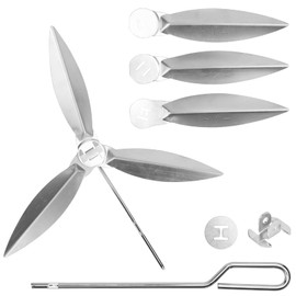 DBREAKS 2 Set 22-1/2 Inch One-Touch Cleaning System Kit, Compatible with Weber Grill Parts, 7444 Weber Kettle Grills Replacement Parts, Weber Grill Replacement Parts, Kettle Grills Replacement Parts,