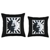 Yin Yang Poodle Dog Yin and Yang Funny Poodle Throw