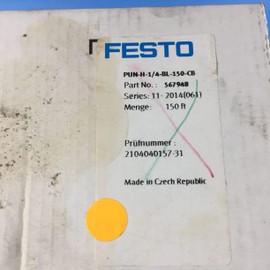 Festo PUN-H-1/4-BL-150-CB Blue Plastic Tubing
